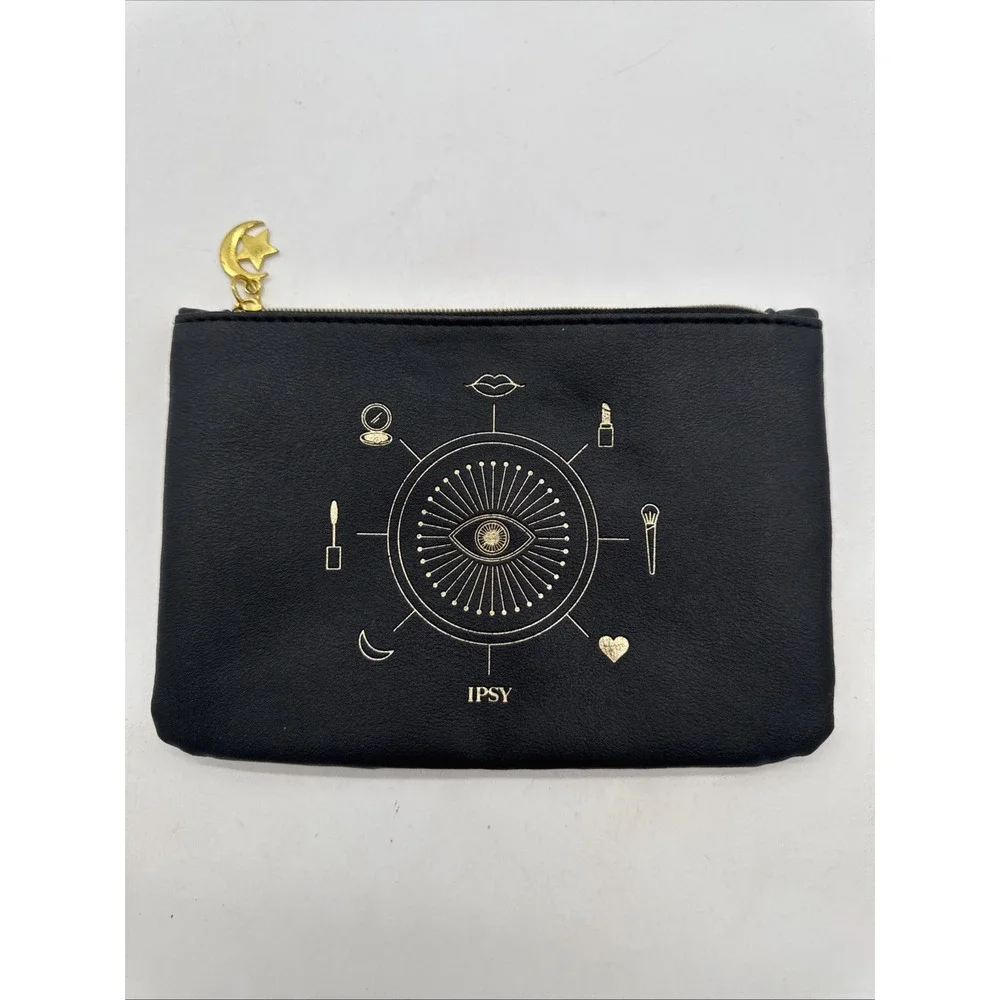 IPSY MAKEUP BAG YOU'RE MAGIC 7 1/4 x 4 3/4 Moon & Star Zipper Pull